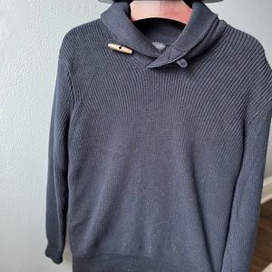 Mens J. Crew M Cowlneck toggle heavyweight pullover sweater